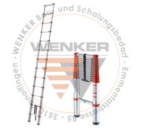 Teleskopleiter Alu HB 392 12 Sprossen, 3.80 m