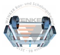 Wandlaufrollen komplett zu Holm 100 mm