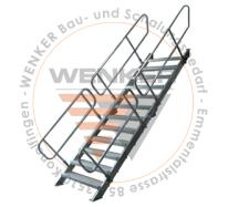 Aluminium-Bautreppe WEKO, 2-teilig