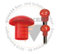 Schutzkappen für Betoneisen, Ø 8-35 mm