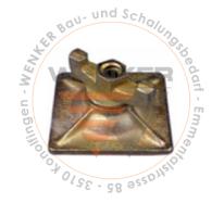 Kalottenplatte DW 15, 120 x 120 mm