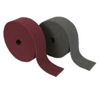 Schleifvlies rot, mittel, Rl à 100 mm x 10 m