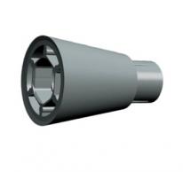 Vorsatzkonen schwarz, Ø 22 x 55 mm