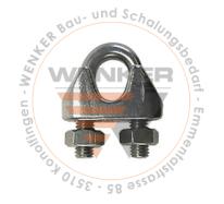 Drahtseilklemme verzinkt 25 Stk, Ø 4 - 5 mm