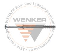 Nageldübel, Pt à 100 Stk, 8 x 100 mm