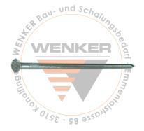 Baustifte blank, 7.5 x 245 mm
