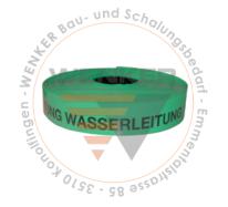 Warnband Abwasser, 40 mm x 250 m