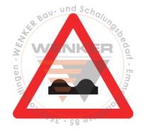 Signaltafel unebene Fahrbahn HIP, 60 cm