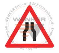 Signaltafel Engpass HIP, 60 cm