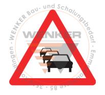 Signaltafel Stau HIP, 60 cm