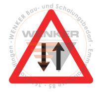 Signaltafel Gegenverkehr HIP, 90 cm