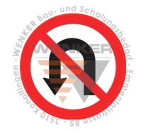 Wenden verboten HIP, Ø 60 cm