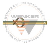 Signaltafelhalter Mod.S, für Rohr 1"