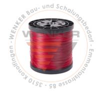 Richtschnur Monofil rot, 1 mm x 1100 m