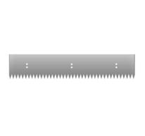 Teerkruckenblatt 600 x 90 mm, Alu gezahnt